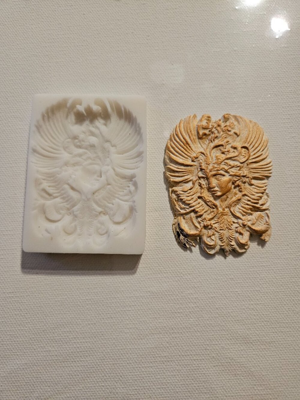 Ornate Winged Goddess Silicone Mold